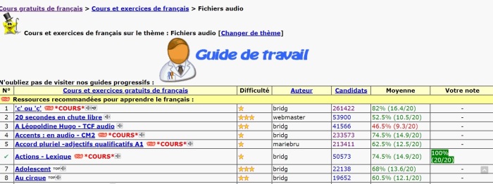 To Learn French dot com screen shot audio lessons.jpg